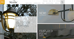 Desktop Screenshot of maximlighting.com